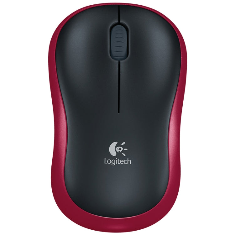 Logitech M185 2.4GHz 3-keys 1000DPI Wireless Optical Mouse, Wireless Range: 10m (Red) - Wireless Mice by Logitech | Online Shopping South Africa | PMC Jewellery | Buy Now Pay Later Mobicred