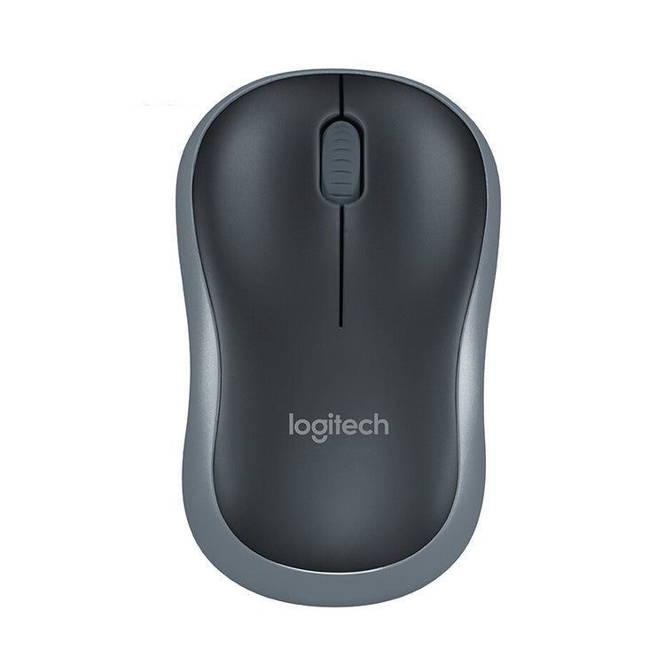 Logitech M186 Wireless Mouse Office Power Saving USB Laptop Desktop Computer Universal(Black Grey) - Wireless Mice by Logitech | Online Shopping South Africa | PMC Jewellery | Buy Now Pay Later Mobicred