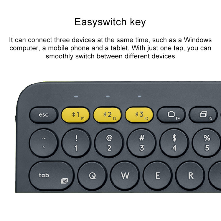 Logitech K380 Portable Multi-Device Wireless Bluetooth Keyboard (Blue) - free shipping - PMC Jewellery - Order now!