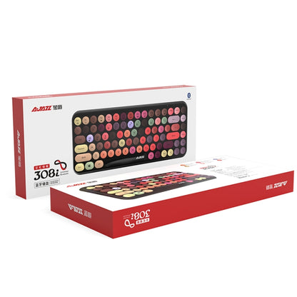 Ajazz 308I 84 Macaroon Keys Tablet Mobile Phone Computer Household Office Bluetooth Keyboard - Wireless Keyboard by Ajazz | Online Shopping South Africa | PMC Jewellery | Buy Now Pay Later Mobicred