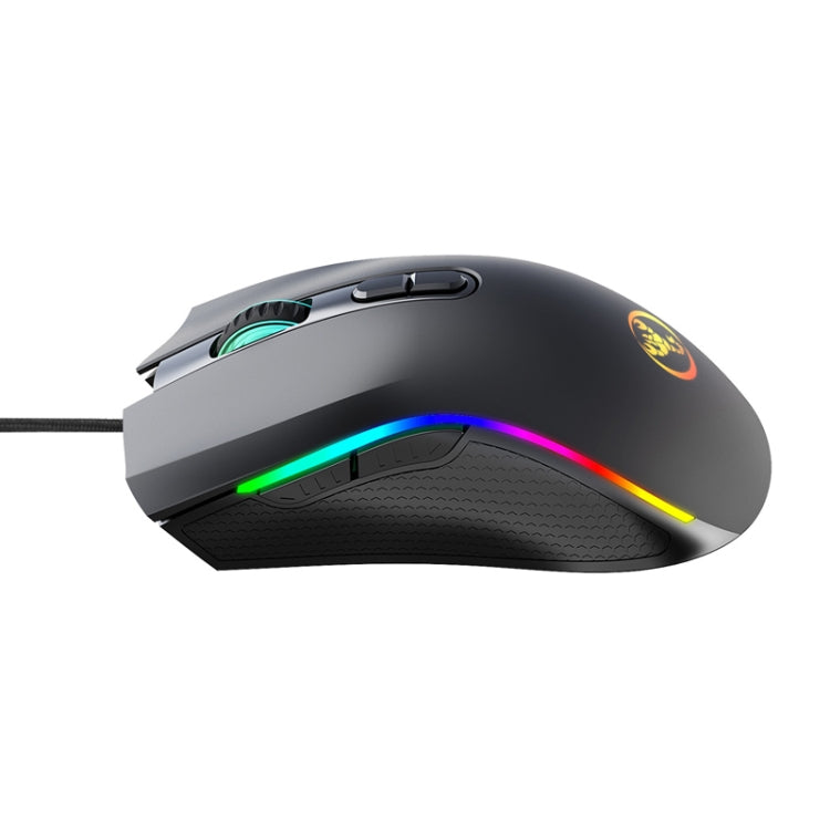 HXSJ A869 Type-C 7200dpi 6-modes Adjustable 7-keys RGB Light Wired Game Mouse - Wired Mice by HXSJ | Online Shopping South Africa | PMC Jewellery | Buy Now Pay Later Mobicred