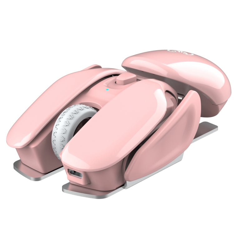 HXSJ T37 2.4GHz 1600dpi 3-modes Adjustable Wireless Mute Mouse (Pink) - Wireless Mice by HXSJ | Online Shopping South Africa | PMC Jewellery | Buy Now Pay Later Mobicred