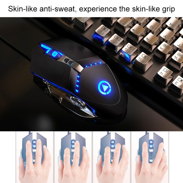 YINDIAO V2 Mechanical Feel Gaming Keyboard Mouse Set (White Rainbow Light) - Wired Keyboard by YINDIAO | Online Shopping South Africa | PMC Jewellery | Buy Now Pay Later Mobicred