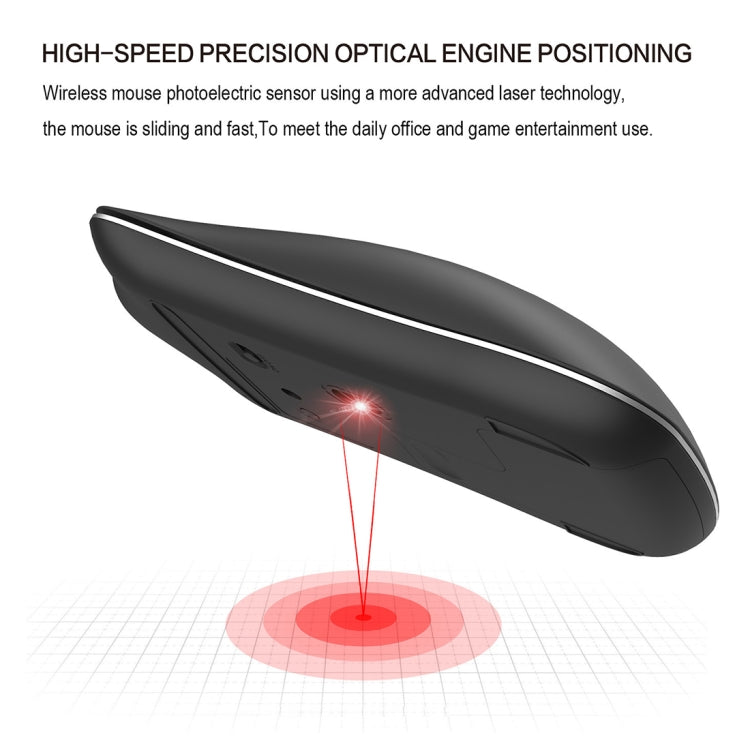 HXSJ T23 Bluetooth + 2.4GHz Wireless Dual Modes 4-Keys 1600 DPI Adjustable Ergonomics Optical Mouse - free shipping - PMC Jewellery - Order now!
