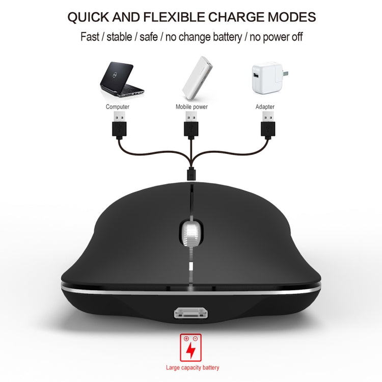 HXSJ T23 Bluetooth + 2.4GHz Wireless Dual Modes 4-Keys 1600 DPI Adjustable Ergonomics Optical Mouse - free shipping - PMC Jewellery - Order now!