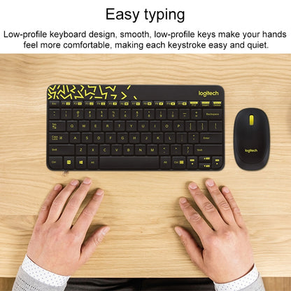 Logitech MK240 Nano Wireless Keyboard and Mouse Set (White) - Wireless Keyboard by Logitech | Online Shopping South Africa | PMC Jewellery | Buy Now Pay Later Mobicred