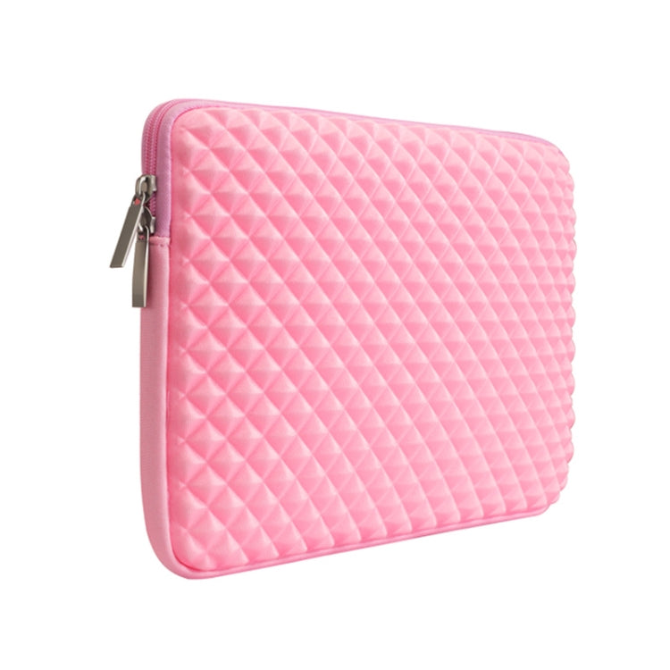 Diamond Texture Laptop Liner Bag, Size: 15.6 inch (Pink) - 15.6 - 17 inch by PMC Jewellery | Online Shopping South Africa | PMC Jewellery | Buy Now Pay Later Mobicred