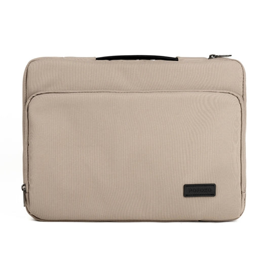 POFOKO E550 14 / 15.4 inch Portable Waterproof Polyester Laptop Handbag(Khaki) - Other by POFOKO | Online Shopping South Africa | PMC Jewellery | Buy Now Pay Later Mobicred