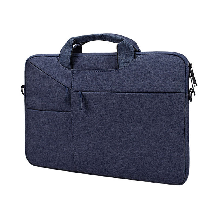 ST02S Waterproof Tear Resistance Hidden Portable Strap One-shoulder Handbag for 15.6 inch Laptops, with Suitcase Belt(Navy Blue) - 15.6 - 17 inch by PMC Jewellery | Online Shopping South Africa | PMC Jewellery | Buy Now Pay Later Mobicred