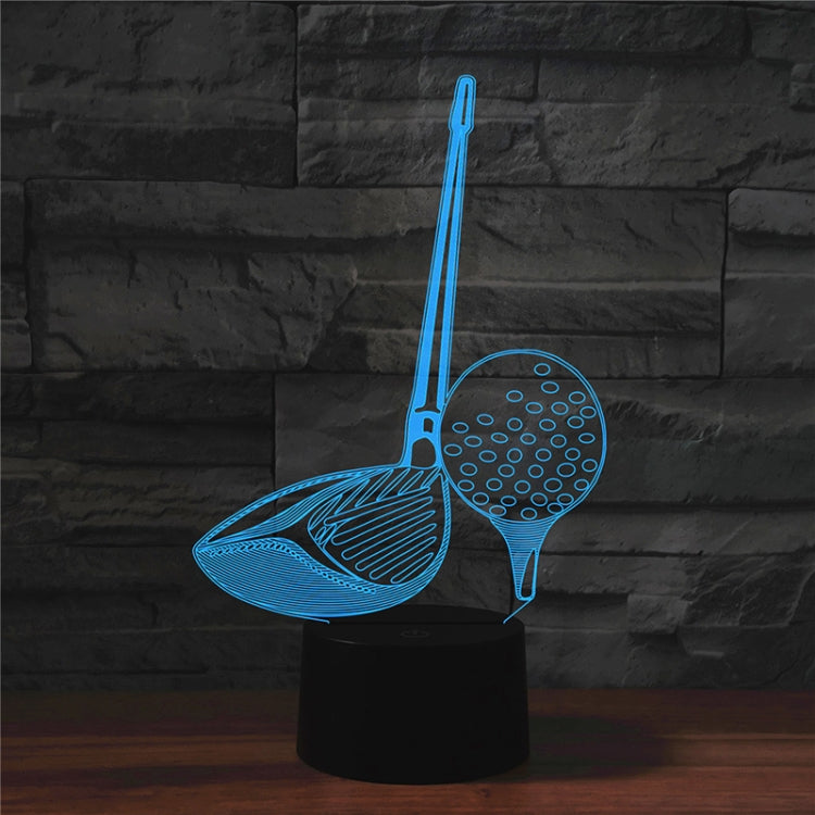 Golf Shape 3D Colorful LED Vision Light Table Lamp, Crack Remote Control Version - Novelty Lighting by PMC TechLife | Online Shopping South Africa | PMC TechLife | Buy Now Pay Later Mobicred