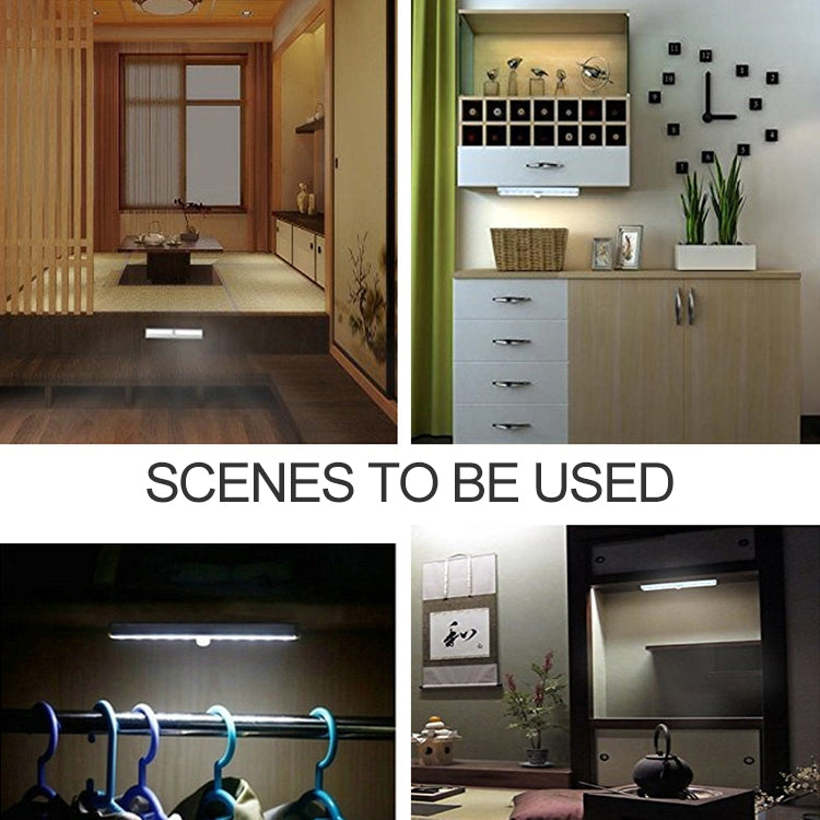 2.8W 60 LEDs Warm White Wide Screen Intelligent Human Body Sensor Light LED Corridor Cabinet Light, USB Charging Version - Sensor LED Lights by PMC TechLife | Online Shopping South Africa | PMC TechLife | Buy Now Pay Later Mobicred