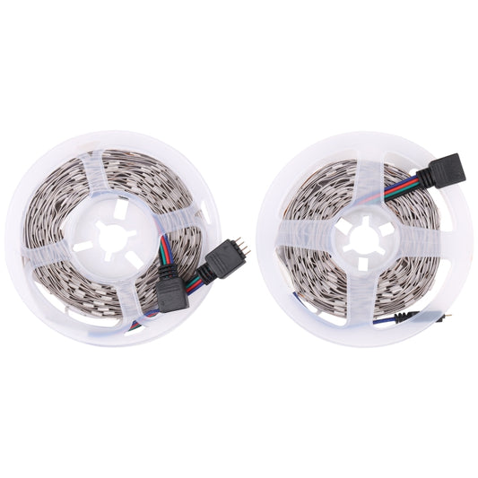 2pcs Bare Board 5050 SMD RGB LED Rope Light, 30 LED/m, Length: 5m, 12V 2A 100-240V, with 24 Keys Doodle Controller (UK Plug) - Bare Board Light by PMC Jewellery | Online Shopping South Africa | PMC Jewellery | Buy Now Pay Later Mobicred