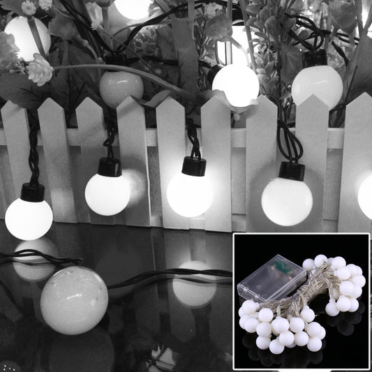 4m LED Decoration Light, 40 LEDs 3 x AA Batteries Powered String Light with 3-Modes, DC 4.5V(White Light) - Holiday Lights by PMC Jewellery | Online Shopping South Africa | PMC Jewellery | Buy Now Pay Later Mobicred