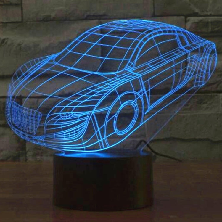 Car Style 3D Touch Switch Control LED Light , 7 Color Discoloration Creative Visual Stereo Lamp Desk Lamp Night Light - Novelty Lighting by PMC TechLife | Online Shopping South Africa | PMC TechLife | Buy Now Pay Later Mobicred