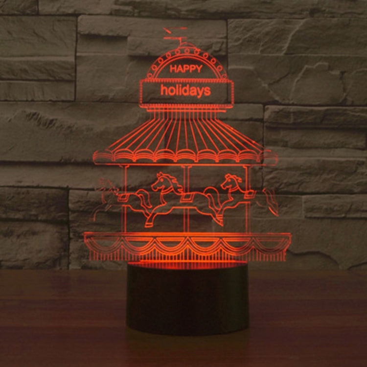 Amusement Park Style 3D Touch Switch Control LED Light , 7 Color Discoloration Creative Visual Stereo Lamp Desk Lamp Night Light - Novelty Lighting by PMC TechLife | Online Shopping South Africa | PMC TechLife | Buy Now Pay Later Mobicred