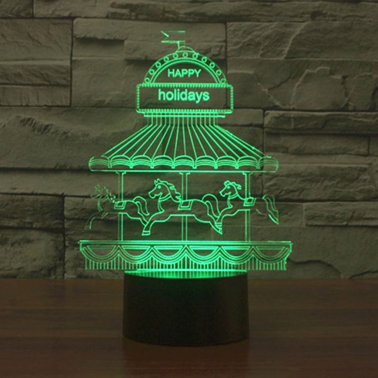 Amusement Park Style 3D Touch Switch Control LED Light , 7 Color Discoloration Creative Visual Stereo Lamp Desk Lamp Night Light - Novelty Lighting by PMC TechLife | Online Shopping South Africa | PMC TechLife | Buy Now Pay Later Mobicred