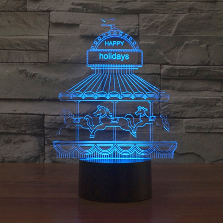 Amusement Park Style 3D Touch Switch Control LED Light , 7 Color Discoloration Creative Visual Stereo Lamp Desk Lamp Night Light - Novelty Lighting by PMC TechLife | Online Shopping South Africa | PMC TechLife | Buy Now Pay Later Mobicred