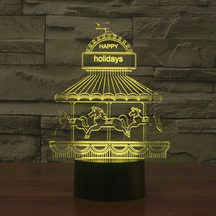 Amusement Park Style 3D Touch Switch Control LED Light , 7 Color Discoloration Creative Visual Stereo Lamp Desk Lamp Night Light - Novelty Lighting by PMC TechLife | Online Shopping South Africa | PMC TechLife | Buy Now Pay Later Mobicred