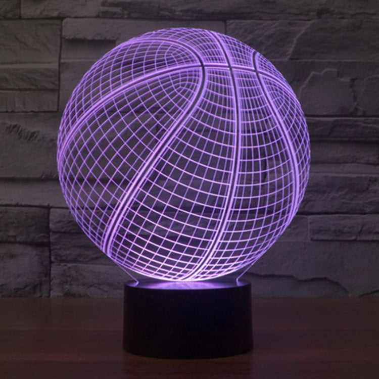 Basketball Style 3D Touch Switch Control LED Light , 7 Color Discoloration Creative Visual Stereo Lamp Desk Lamp Night Light - Novelty Lighting by PMC TechLife | Online Shopping South Africa | PMC TechLife | Buy Now Pay Later Mobicred