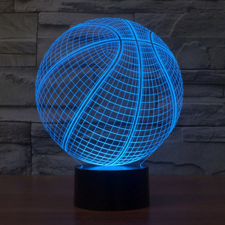 Basketball Style 3D Touch Switch Control LED Light , 7 Color Discoloration Creative Visual Stereo Lamp Desk Lamp Night Light - Novelty Lighting by PMC TechLife | Online Shopping South Africa | PMC TechLife | Buy Now Pay Later Mobicred