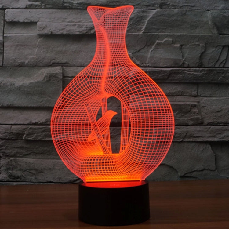 Bird In The Cage Style 3D Touch Switch Control LED Light , 7 Color Discoloration Creative Visual Stereo Lamp Desk Lamp Night Light - Novelty Lighting by PMC TechLife | Online Shopping South Africa | PMC TechLife | Buy Now Pay Later Mobicred