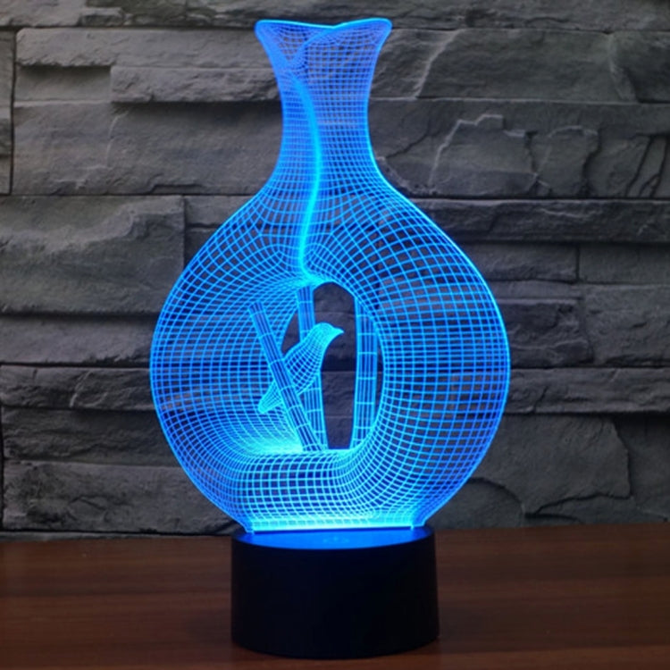 Bird In The Cage Style 3D Touch Switch Control LED Light , 7 Color Discoloration Creative Visual Stereo Lamp Desk Lamp Night Light - Novelty Lighting by PMC TechLife | Online Shopping South Africa | PMC TechLife | Buy Now Pay Later Mobicred