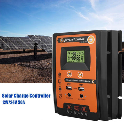 50A 12 / 24V Portable Solar Charging Controller - Others by PMC Jewellery | Online Shopping South Africa | PMC Jewellery | Buy Now Pay Later Mobicred