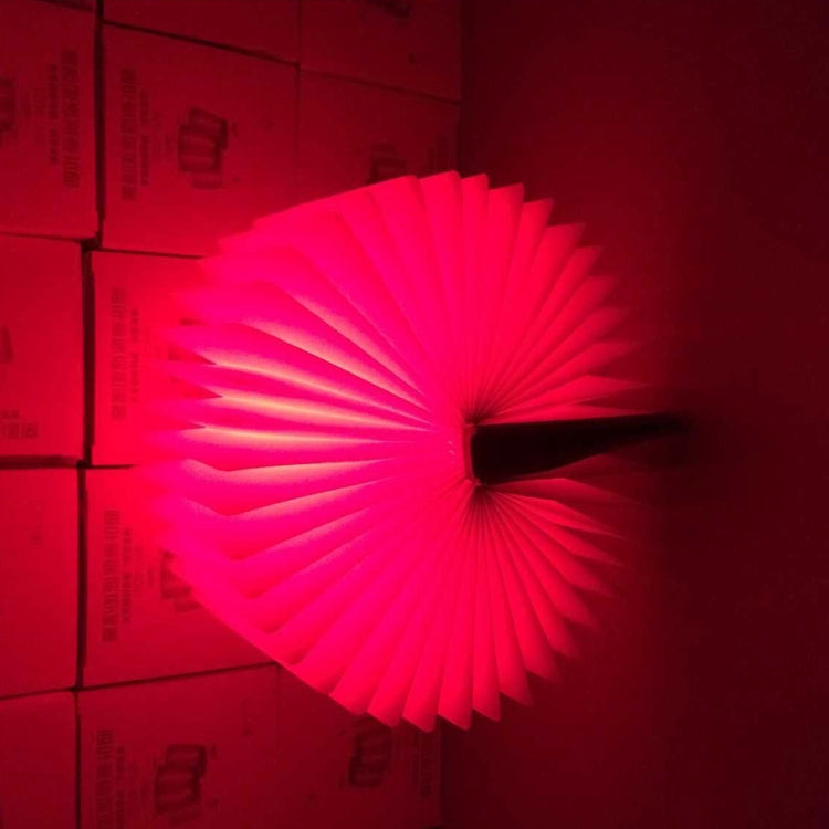 Foldable Pages RGB + Warm White Light Book Shape LED Light , Creative Portable USB Charging Big Size Night Light(Brown) - Night Lights by PMc TechLife | Online Shopping South Africa | PMc TechLife | Buy Now Pay Later Mobicred