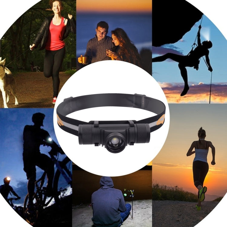 D20 5W XML-2 IPX6 Waterproof Headband Light, 1200 LM USB Charging Rotate Focus Outdoor LED Headlight - Headlamp by PMC TechLife | Online Shopping South Africa | PMC TechLife | Buy Now Pay Later Mobicred