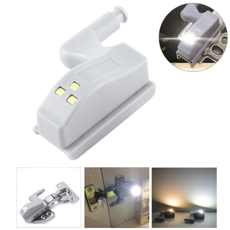 0.3W Universal Inner Hinge LED Sensor lamp Cupboard 3 LEDs Night light Auto ON/OFF Bulb(White Light) - Sensor LED Lights by PMC Jewellery | Online Shopping South Africa | PMC Jewellery | Buy Now Pay Later Mobicred