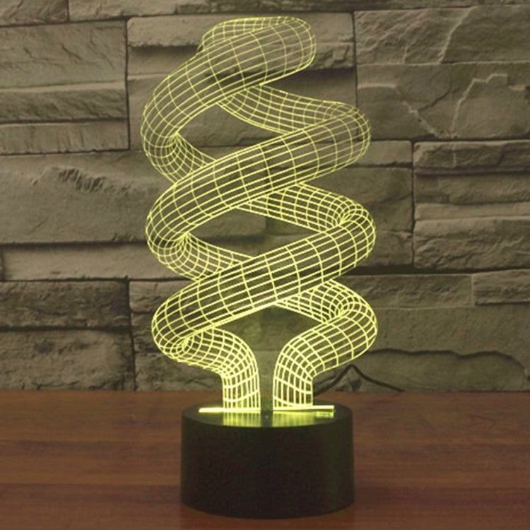 Spiral Style 3D Touch Switch Control LED Light , 7 Color Discoloration Creative Visual Stereo Lamp Desk Lamp Night Light - free shipping - PMC TechLife - Order now!