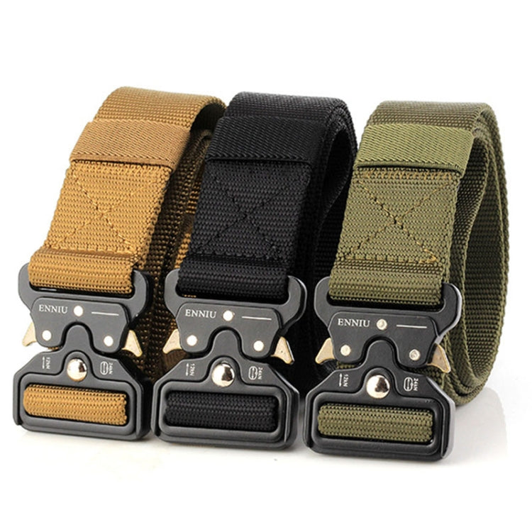 ENNIU 3.8cm Wide Snake Buckle Outdoor Casual Nylon Belt Adjustable Multifunction Training Belts (Army Green) - Belts by PMC Jewellery | Online Shopping South Africa | PMC Jewellery | Buy Now Pay Later Mobicred