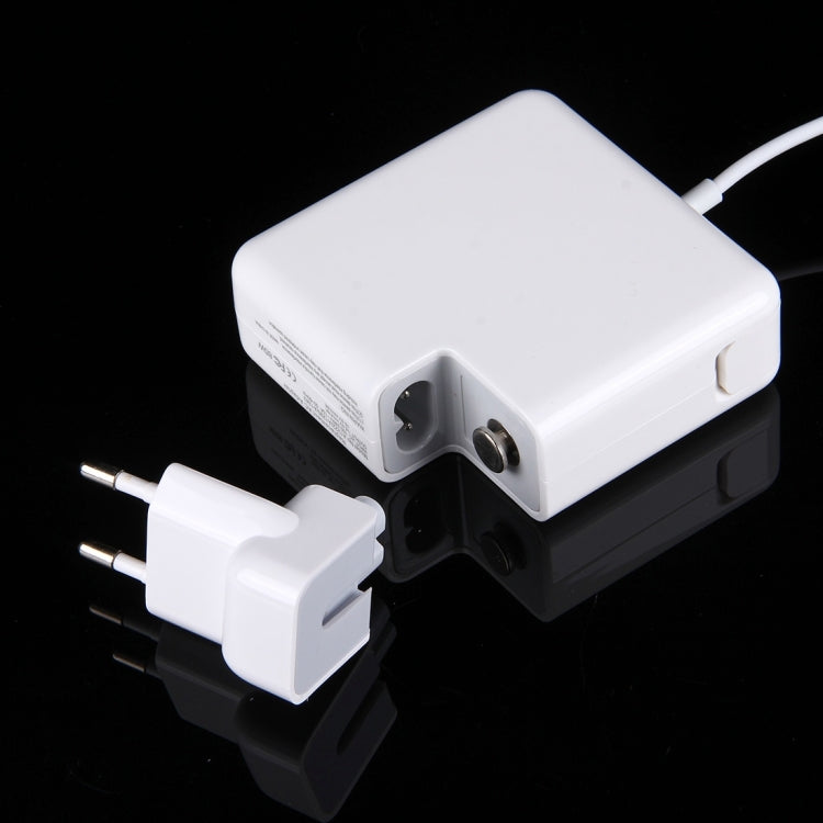 18.5V 4.6A 85W 5 Pin L Style MagSafe 1 Power Charger for Apple Macbook A1222 / A1290/ A1343, Length: 1.7m, EU Plug(White) - Cable & Adapter by PMC Jewellery | Online Shopping South Africa | PMC Jewellery