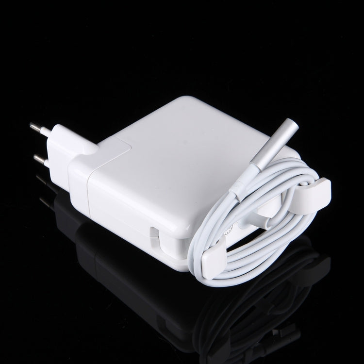 18.5V 4.6A 85W 5 Pin L Style MagSafe 1 Power Charger for Apple Macbook A1222 / A1290/ A1343, Length: 1.7m, EU Plug(White) - Cable & Adapter by PMC Jewellery | Online Shopping South Africa | PMC Jewellery