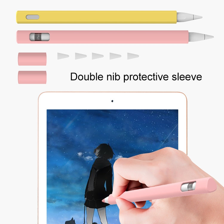 LOVE MEI For Apple Pencil 2 Triangle Shape Stylus Pen Silicone Protective Case Cover(Grey) - Pencil Accessories by LOVE MEI | Online Shopping South Africa | PMC TechLife | Buy Now Pay Later Mobicred
