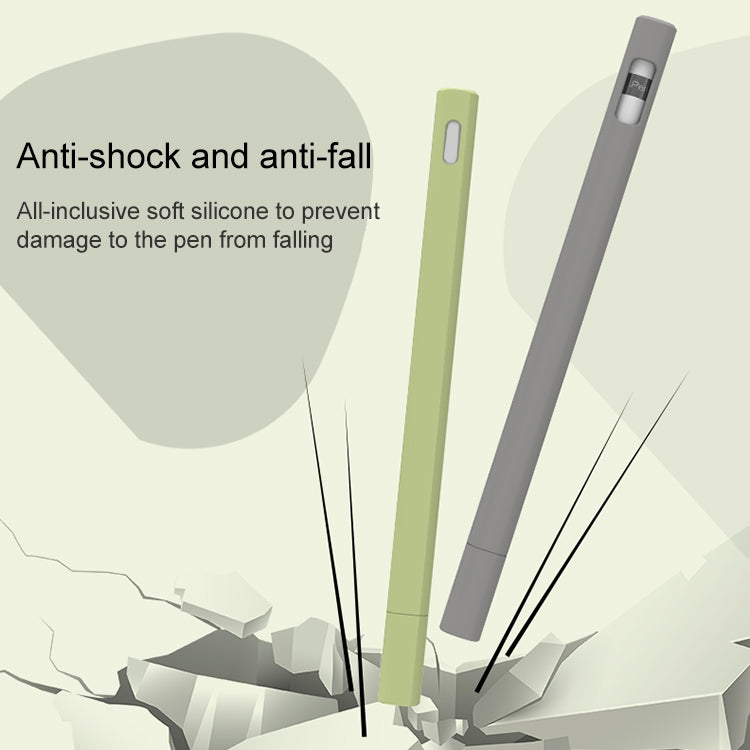 LOVE MEI For Apple Pencil 2 Triangle Shape Stylus Pen Silicone Protective Case Cover(Grey) - Pencil Accessories by LOVE MEI | Online Shopping South Africa | PMC TechLife | Buy Now Pay Later Mobicred