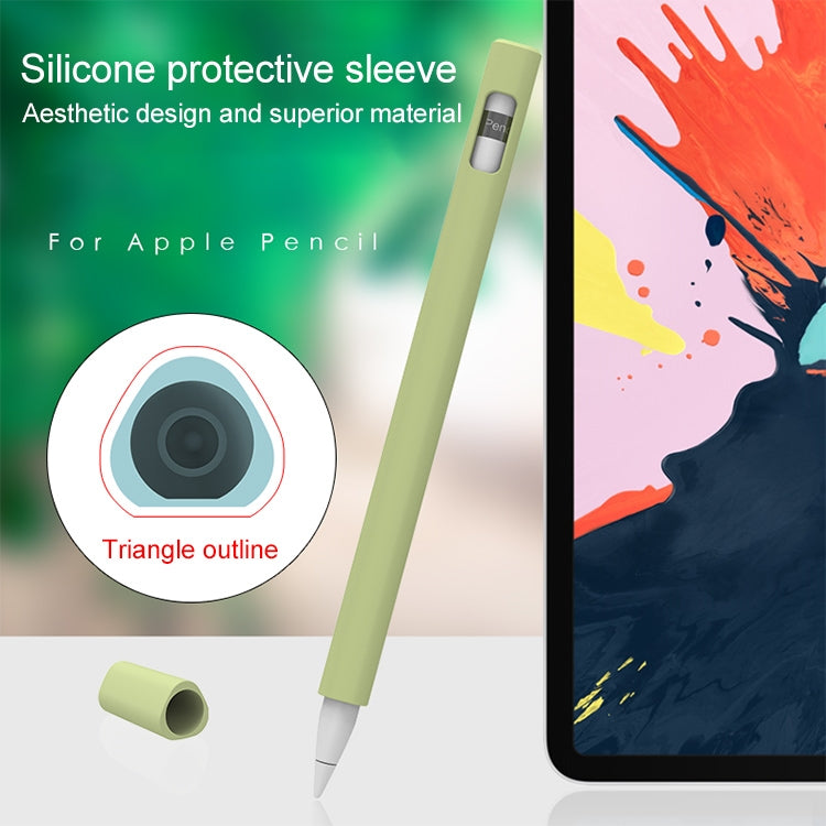 LOVE MEI For Apple Pencil 2 Triangle Shape Stylus Pen Silicone Protective Case Cover(Grey) - Pencil Accessories by LOVE MEI | Online Shopping South Africa | PMC TechLife | Buy Now Pay Later Mobicred
