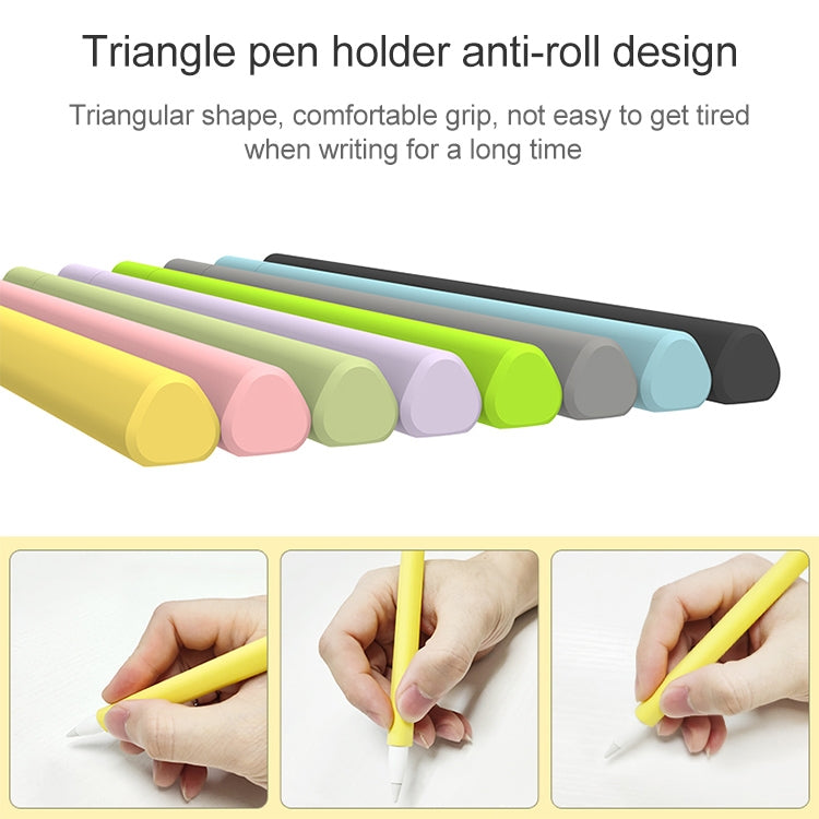 LOVE MEI For Apple Pencil 2 Triangle Shape Stylus Pen Silicone Protective Case Cover(Blue) - free shipping - PMC TechLife - Order now!