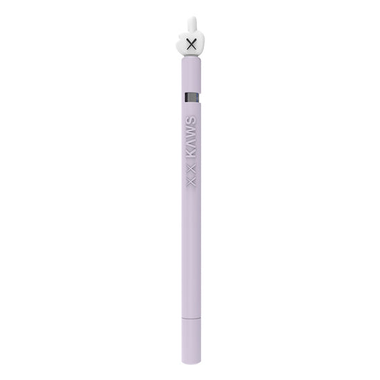 LOVE MEI For Apple Pencil 1 Middle Finger Shape Stylus Pen Silicone Protective Case Cover (Purple) - Pencil Accessories by LOVE MEI | Online Shopping South Africa | PMC Jewellery