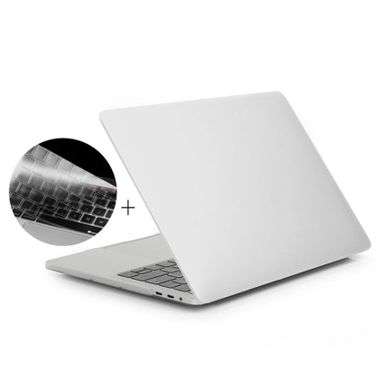 ENKAY Hat-Prince 2 in 1 Frosted Hard Shell Plastic Protective Case + US Version Ultra-thin TPU Keyboard Protector Cover for 2016 New MacBook Pro 15.4 inch with Touchbar (A1707)(White) - MacBook Pro Cases by ENKAY | Online Shopping South Africa | PMC Jewellery | Buy Now Pay Later Mobicred