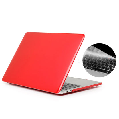 ENKAY Hat-Prince 2 in 1 Crystal Hard Shell Plastic Protective Case + Europe Version Ultra-thin TPU Keyboard Protector Cover for 2016 MacBook Pro 15.4 Inch with Touch Bar (A1707) (Red) - MacBook Pro Cases by ENKAY | Online Shopping South Africa | PMC Jewellery | Buy Now Pay Later Mobicred