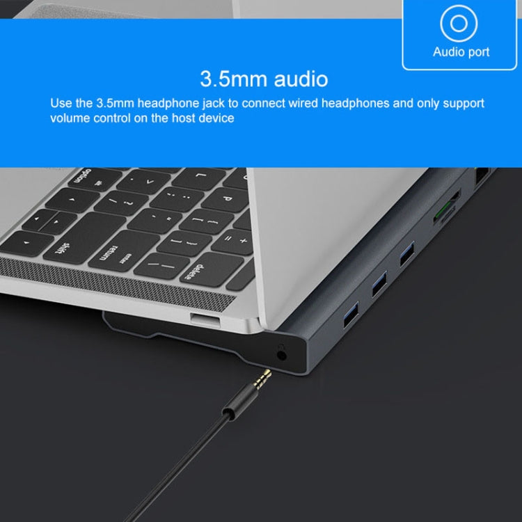 Blueendless 11 In 1 Multi-function Type-C / USB-C HUB Expansion Dock - USB HUB by Blueendless | Online Shopping South Africa | PMC Jewellery | Buy Now Pay Later Mobicred