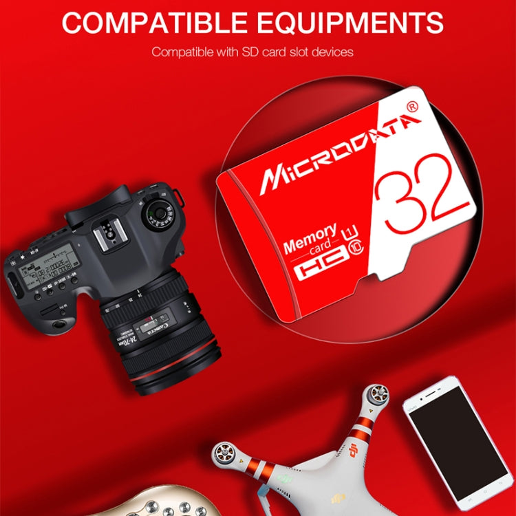 MICRODATA 64GB High Speed U3 Red and White TF(Micro SD) Memory Card - free shipping - PMC TechLife - Order now!