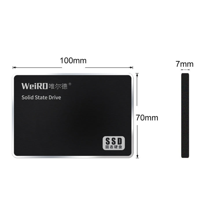 WEIRD S500 120GB 2.5 inch SATA3.0 Solid State Drive for Laptop, Desktop - External Solid State Drives by PMC Jewellery | Online Shopping South Africa | PMC Jewellery | Buy Now Pay Later Mobicred