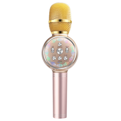 K2 Bluetooth 5.0 Karaoke Live Colorful Lights Wireless Bluetooth Microphone (Gold) - Microphone by PMC Jewellery | Online Shopping South Africa | PMC Jewellery | Buy Now Pay Later Mobicred