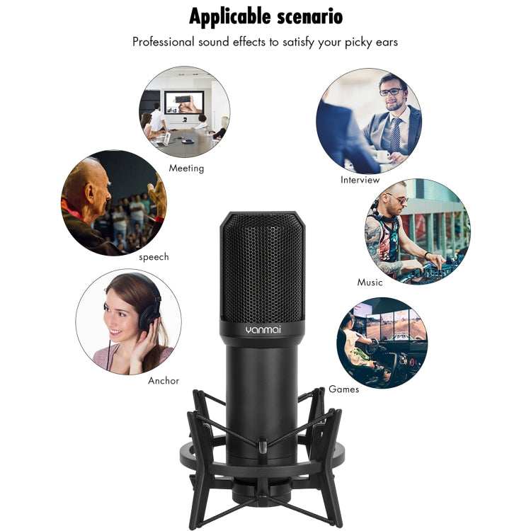 Yanmai Q10 3.5mm Recording Microphone Kit - Microphone by Yanmai | Online Shopping South Africa | PMC Jewellery | Buy Now Pay Later Mobicred