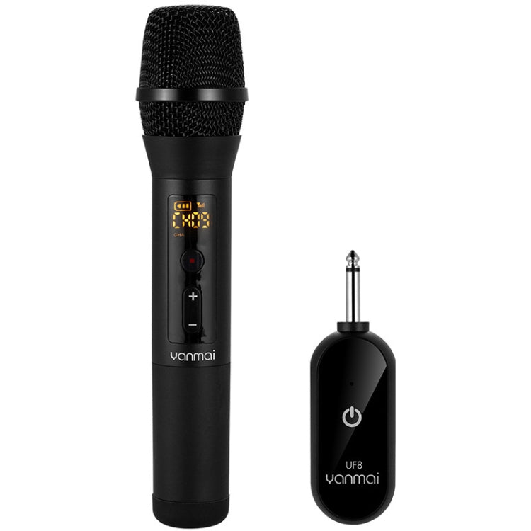 Yanmai UF8 UHF Wireless Dynamic Microphone with LCD Display - Microphone by Yanmai | Online Shopping South Africa | PMC Jewellery | Buy Now Pay Later Mobicred