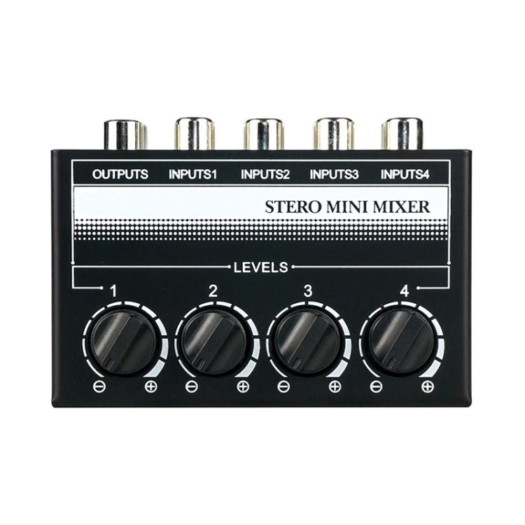 CX400 Audio Stereo Hub 4 Channel Mixer Controller(Black) - Live Sound Effects Processors by PMC Jewellery | Online Shopping South Africa | PMC Jewellery | Buy Now Pay Later Mobicred