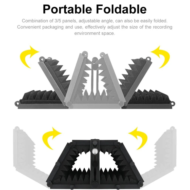 XTUGA P73 Foldable Recording Microphone Isolation Shield - free shipping - PMC Jewellery - Order now!