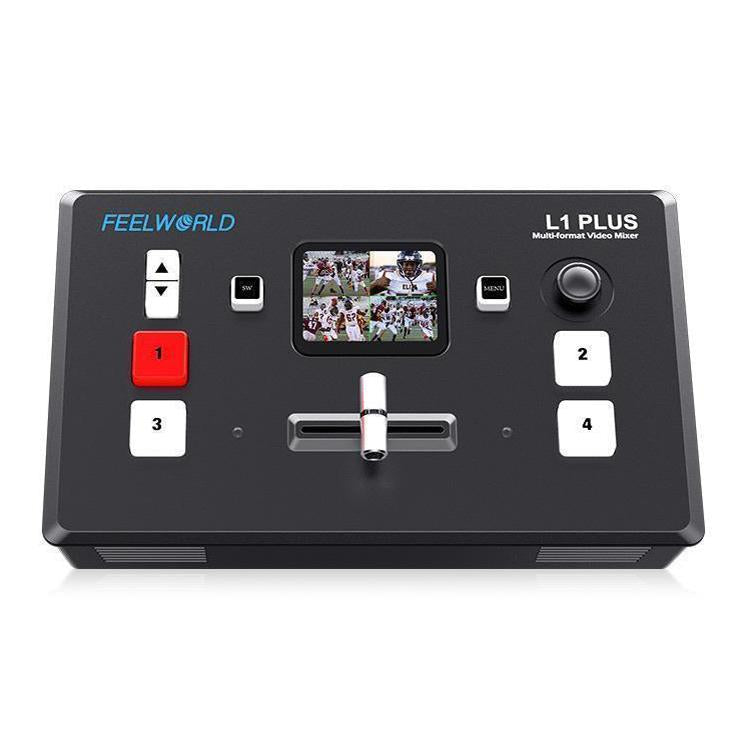 FEELWORLD L1 PLUS Multi-camera Video Mixer Switcher Touch Screen PTZ Control USB3.0 Fast Streaming Switcher (US Plug) - Live Sound Effects Processors by FEELWORLD | Online Shopping South Africa | PMc TechLife | Buy Now Pay Later Mobicred
